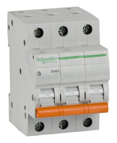 Автоматический выключатель Schneider Electric Домовой 3P 63А (C) 4.5кА