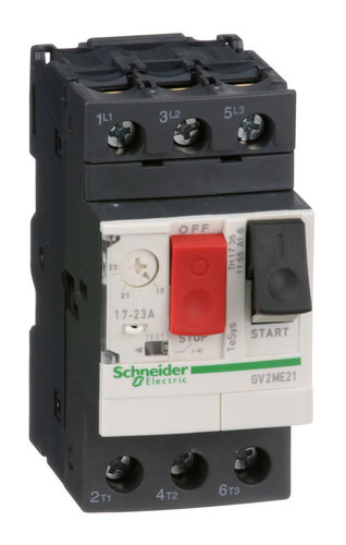 Силовой автомат для защиты двигателя Schneider Electric TeSys GV2 23А 3P, термомагнитный расцепитель