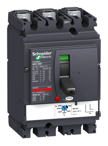 Силовой автомат Schneider Electric Compact NSX 250, MA, 36кА, 3P, 220А