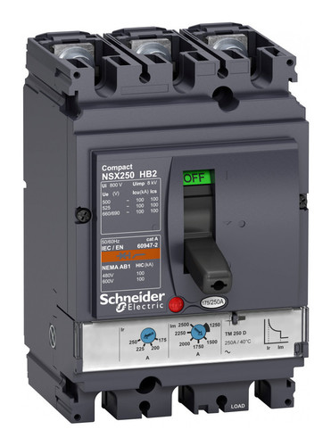 Силовой автомат Schneider Electric Compact NSX, 100кА, 3P, 200А