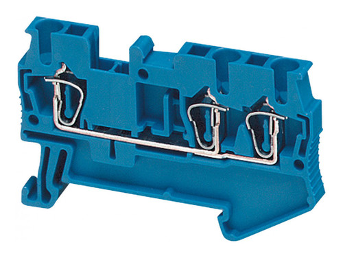 Клеммник пружинный проходной Schneider Electric Linergy TR 2,5 мм², синий, NSYTRR23BL