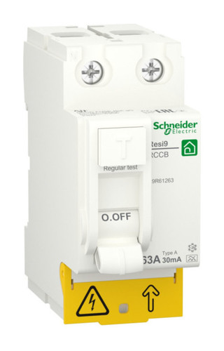 УЗО Schneider Electric Resi9 2P 63А, 30 мА ( A ), R9R61263