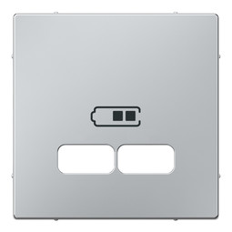 Накладка на розетку USB MERTEN SYSTEM M, алюминий