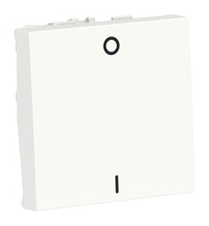 Выключатель 1-клавишный UNICA MODULAR, скрытый монтаж, белый