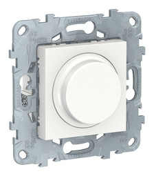 Светорегулятор поворотно-нажимной UNICA NEW, 200 Вт, LED 5-100ВА, белый