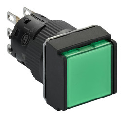 Кнопка Harmony 16 мм, 12В, IP65, Зеленый
