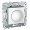Светорегулятор поворотно-нажимной Schneider Electric UNICA, 4-400Вт, для LED 4-200ВА, белый